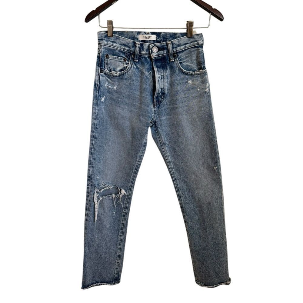 Moussy Vintage Howa Distressed Straight Jeans 24